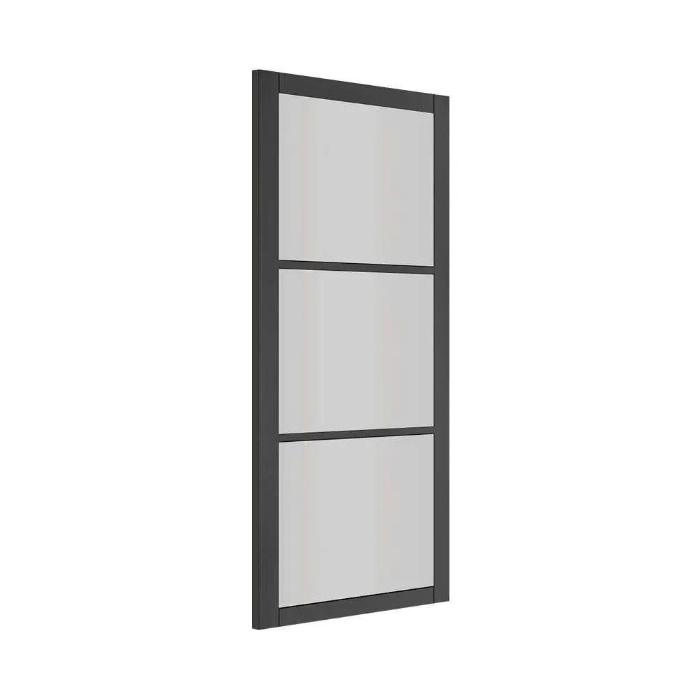 Deanta Camden Prefinished Black Industrial Internal Door with Glass