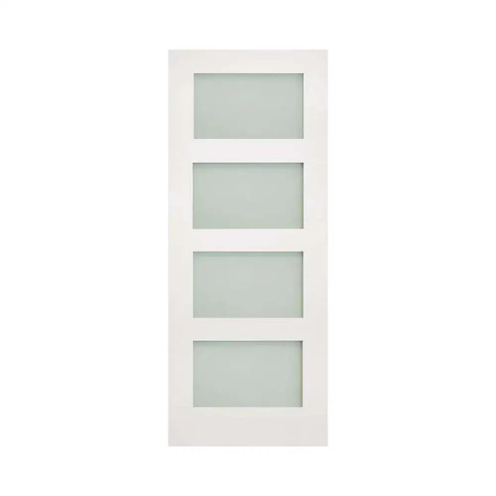 Deanta Coventry White Internal Door with Frosted Glass
