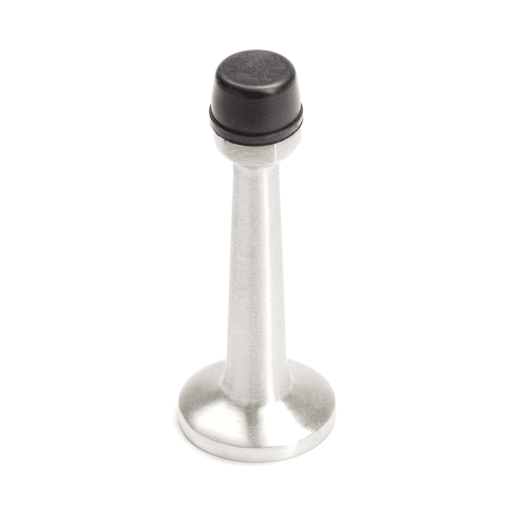 Cylinder Door Stop Satin Stainless Steel Wall Mounted