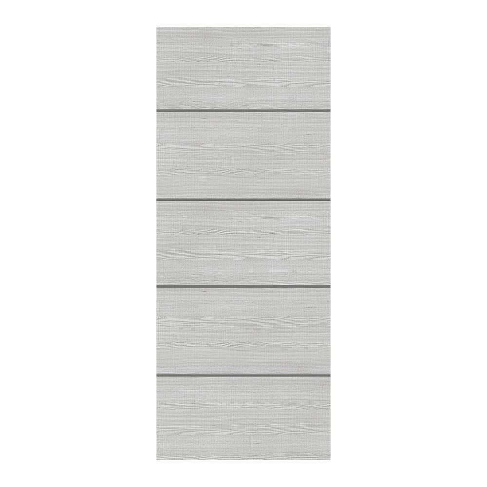 Flush Light Grey Ash Door Prefinished With Dark Grey Ash Inlays (Vertical) – D101