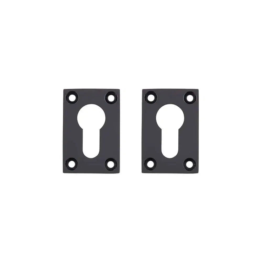 Slim Escutcheon – Pair Matt Black Finish