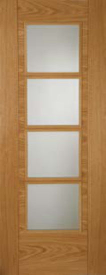 Oak Iseo (Crown Cut) – Central 4 Light Glazed