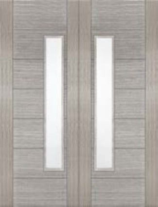 Light Grey Corsica – 18G Offset Glazed Pair