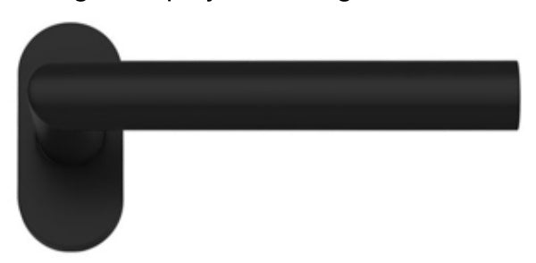 Slim Matt Black Mitred Handle
