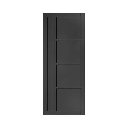 Deanta Brixton Prefinished Black Industrial Internal Door