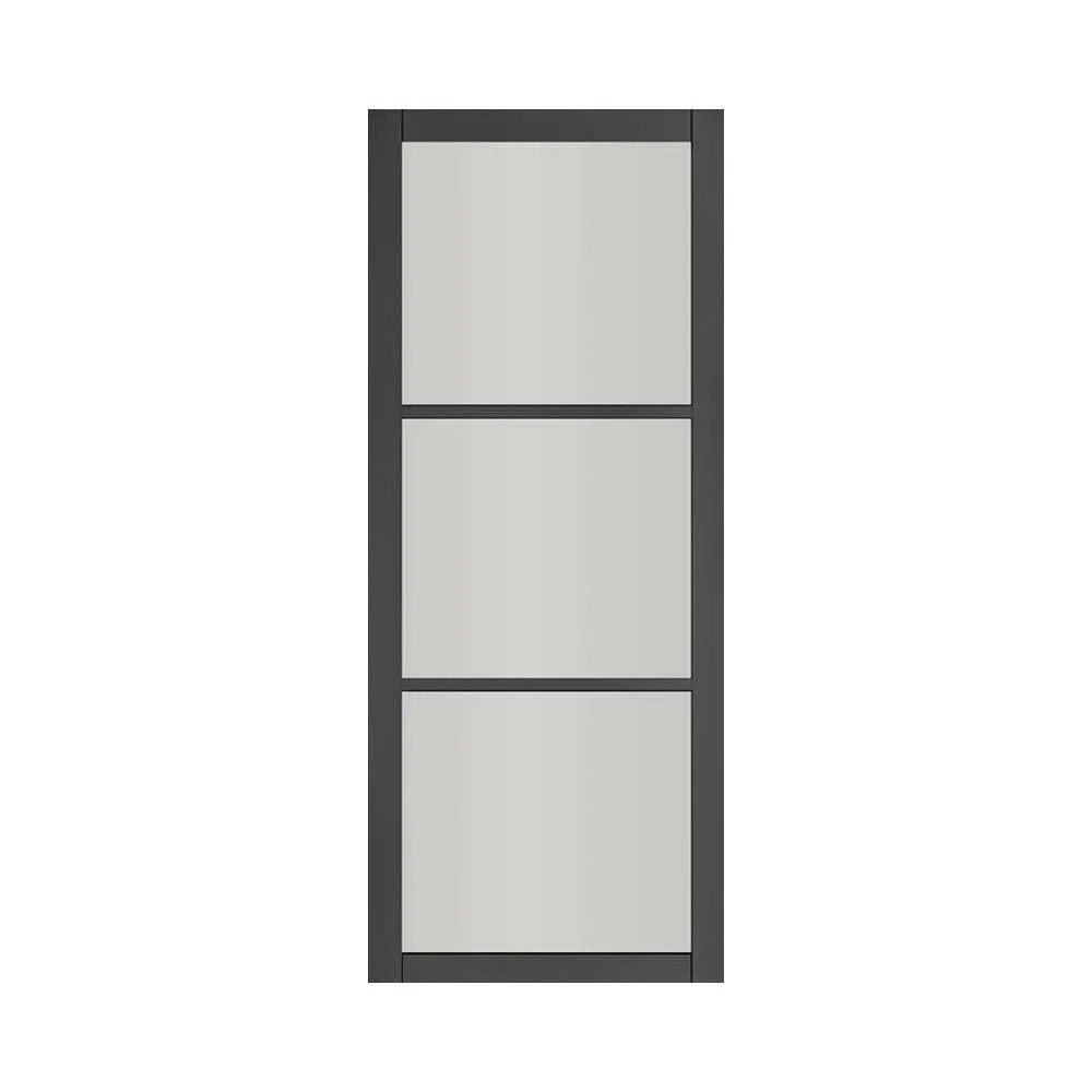 Deanta Camden Prefinished Black Industrial Internal Door with Glass