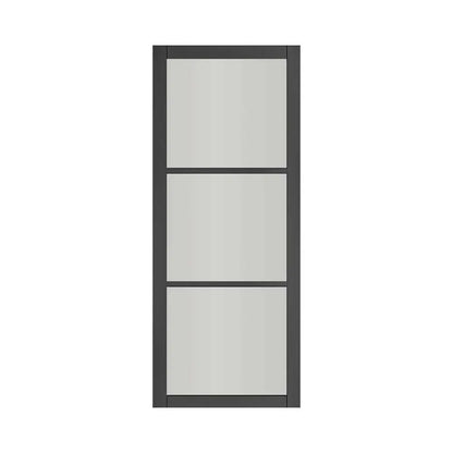 Deanta Camden Prefinished Black Industrial Internal Door with Glass