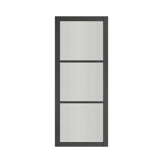 Deanta Camden Prefinished Black Industrial Internal Door with Glass