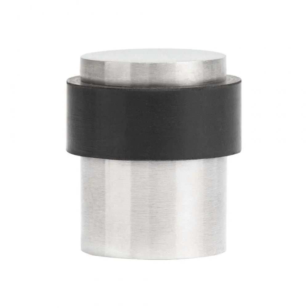 Collared Door Stop Satin Stainless Steel