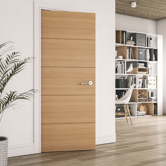 Amalfi Clear Glazed Prefinished Oak Internal Door