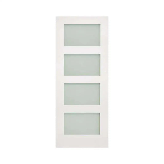 Deanta Coventry White Internal Door with Frosted Glass
