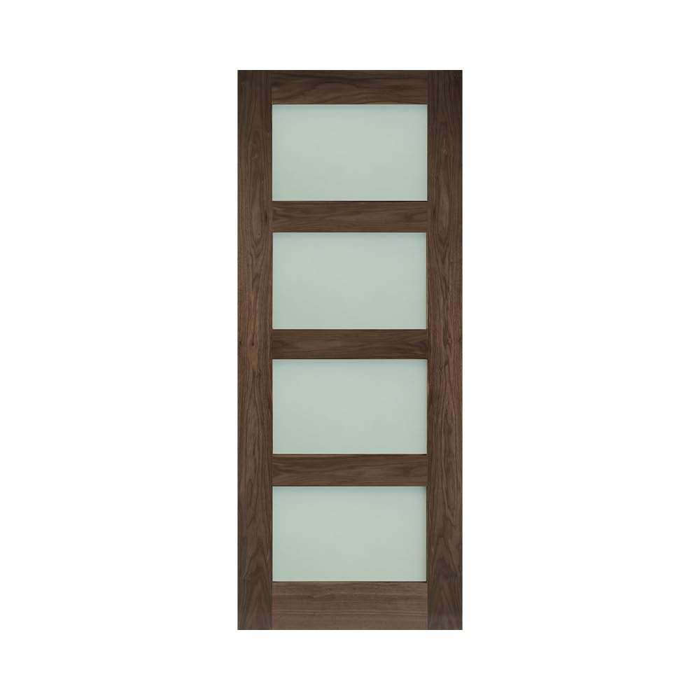 Deanta Coventry Prefinished Internal Walnut Door with Frosted Glass