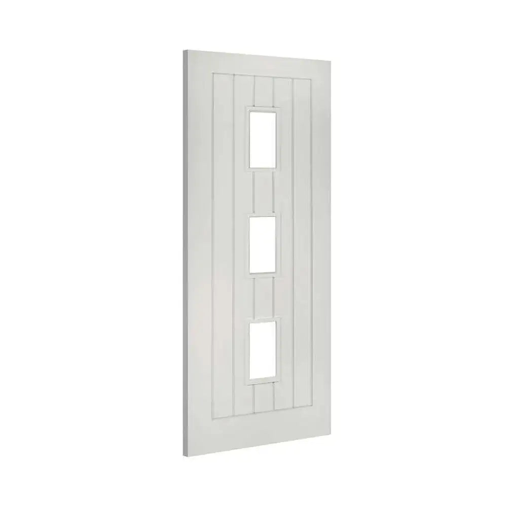 Deanta Ely 3L White Internal FD30 Fire Door with Glass