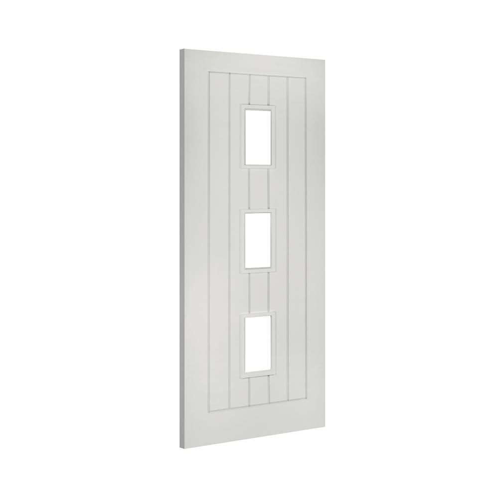 Deanta Ely 3L White Internal Door with Glass
