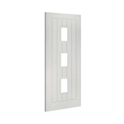 Deanta Ely 3L White Internal Door with Glass