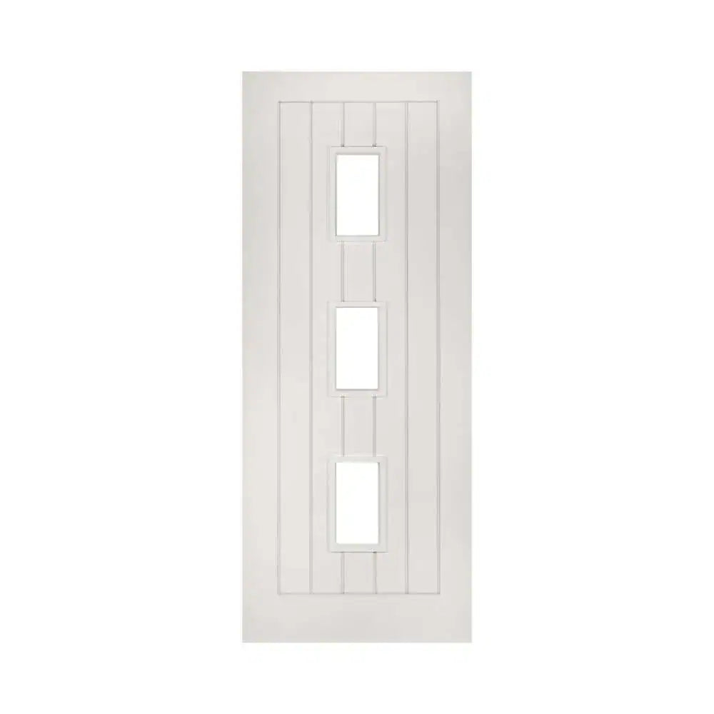 Deanta Ely 3L White Internal FD30 Fire Door with Glass