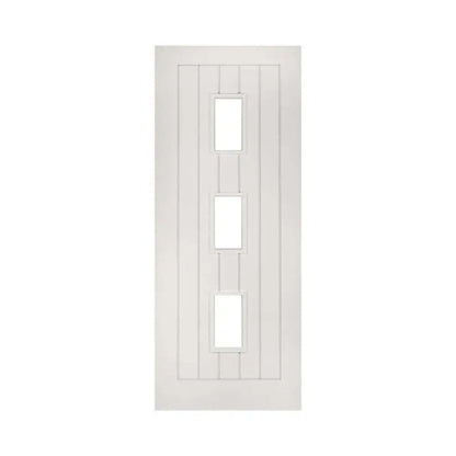Deanta Ely 3L White Internal FD30 Fire Door with Glass