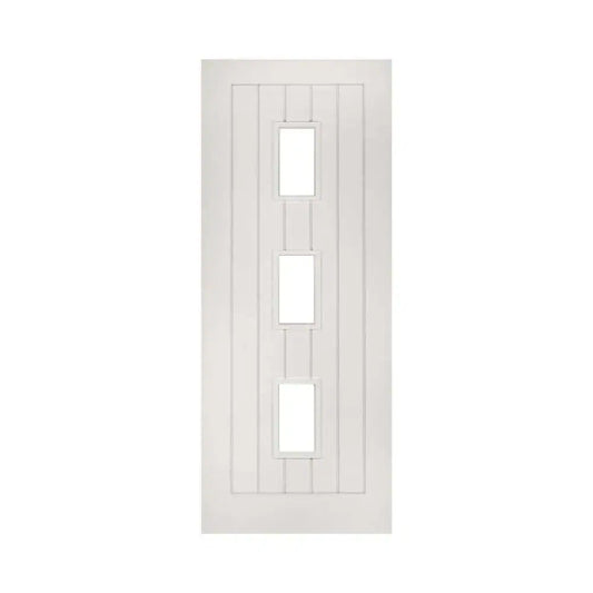 Deanta Ely 3L White Internal FD30 Fire Door with Glass
