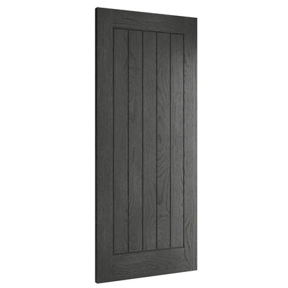 Deanta Ely Brushed Black Oak Internal Door
