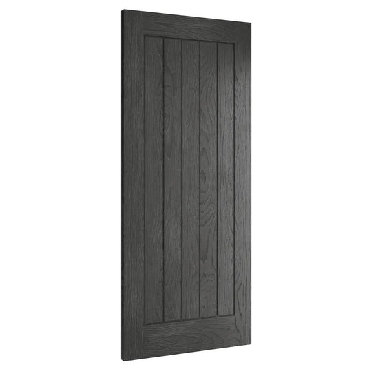 Deanta Ely Brushed Black Oak Internal Door
