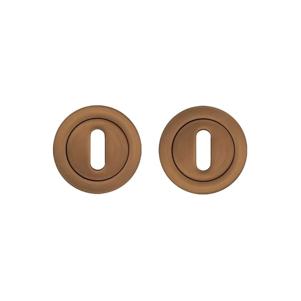 Round Escutcheon – Pair Dark Rose Gold