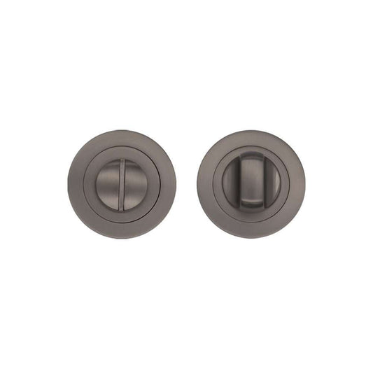 Thumb-Turn Lock – Round Matt Satin Black Nickel