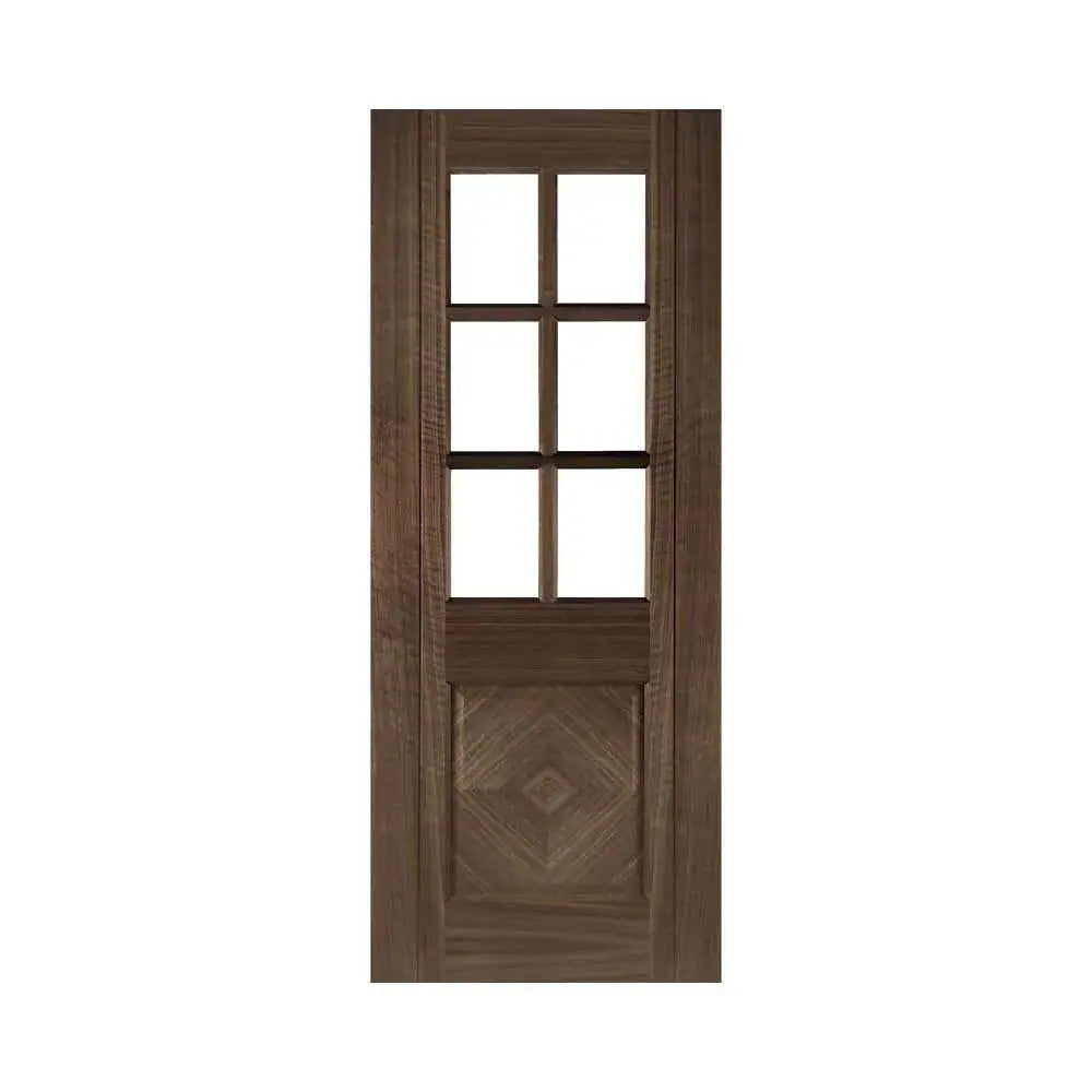 Deanta Kensington Prefinished Internal Walnut Door with Glass