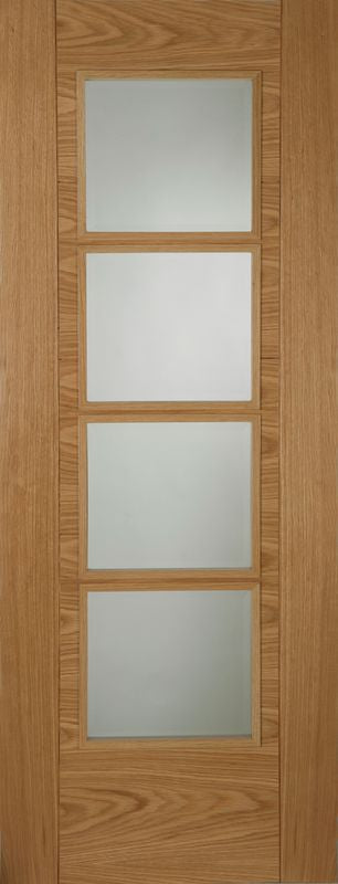 Oak Iseo (Crown Cut) – Central 4 Light Glazed - PM-Mendes