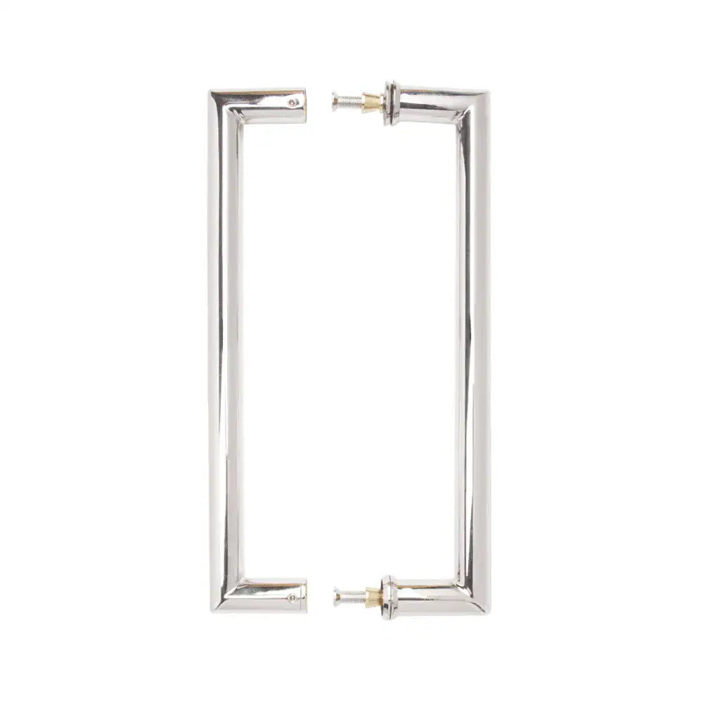 Mitred Pull Handle (Pair) Dia 22mm / 60*322mm (each) Polished Stainless Steel Finish Back to back fixing