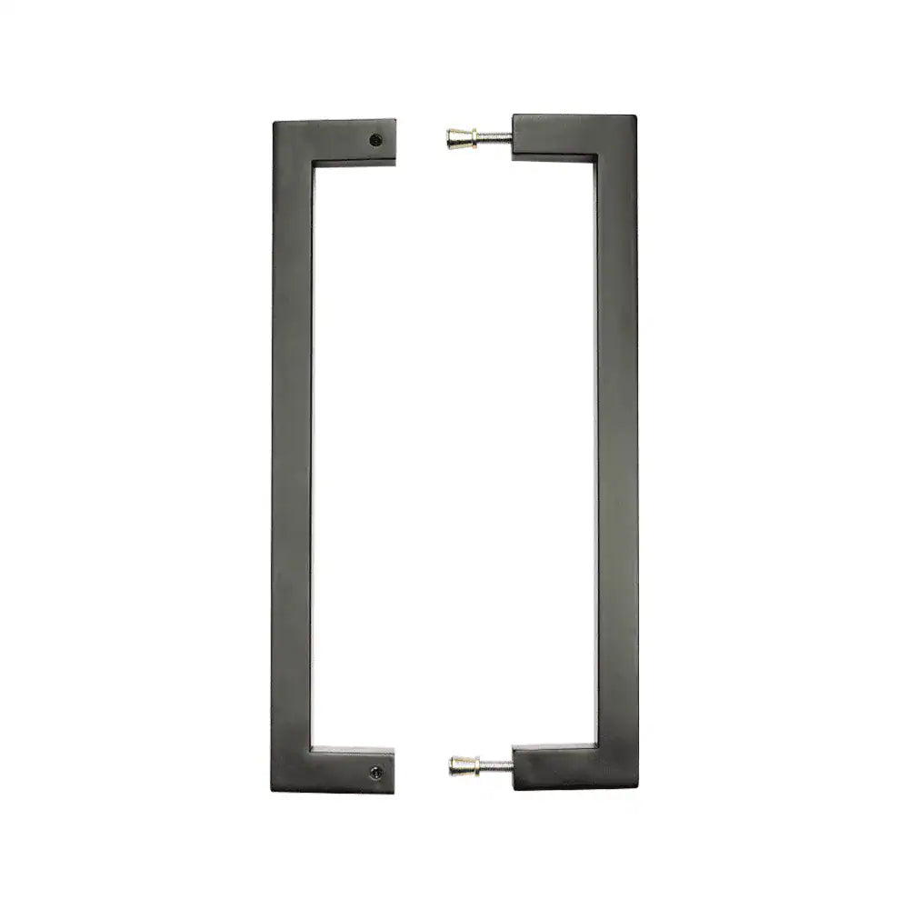 Urban Pull Handle (Pair) Tube 20*20mm / 60*320mm (each) Matt Black Steel Finish Back to back fixing