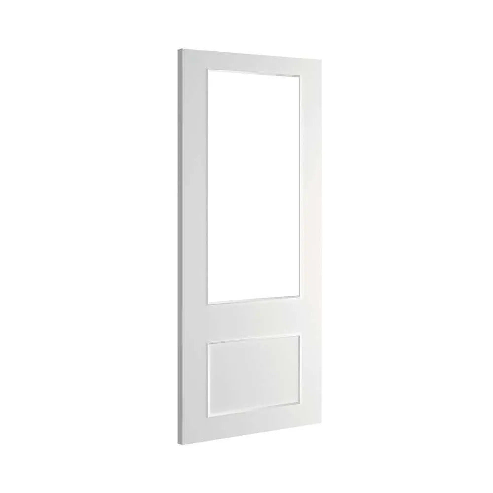 Deanta Sandringham White Internal Door with Glass