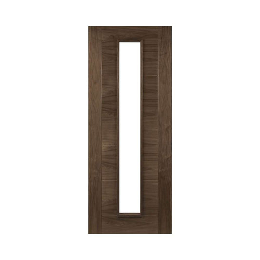 Deanta Seville 1L Prefinished Walnut Internal FD30 Fire Door with Glass