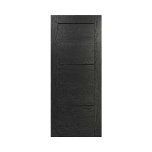 Deanta Seville Brushed Black Oak Internal FD30 Fire Door