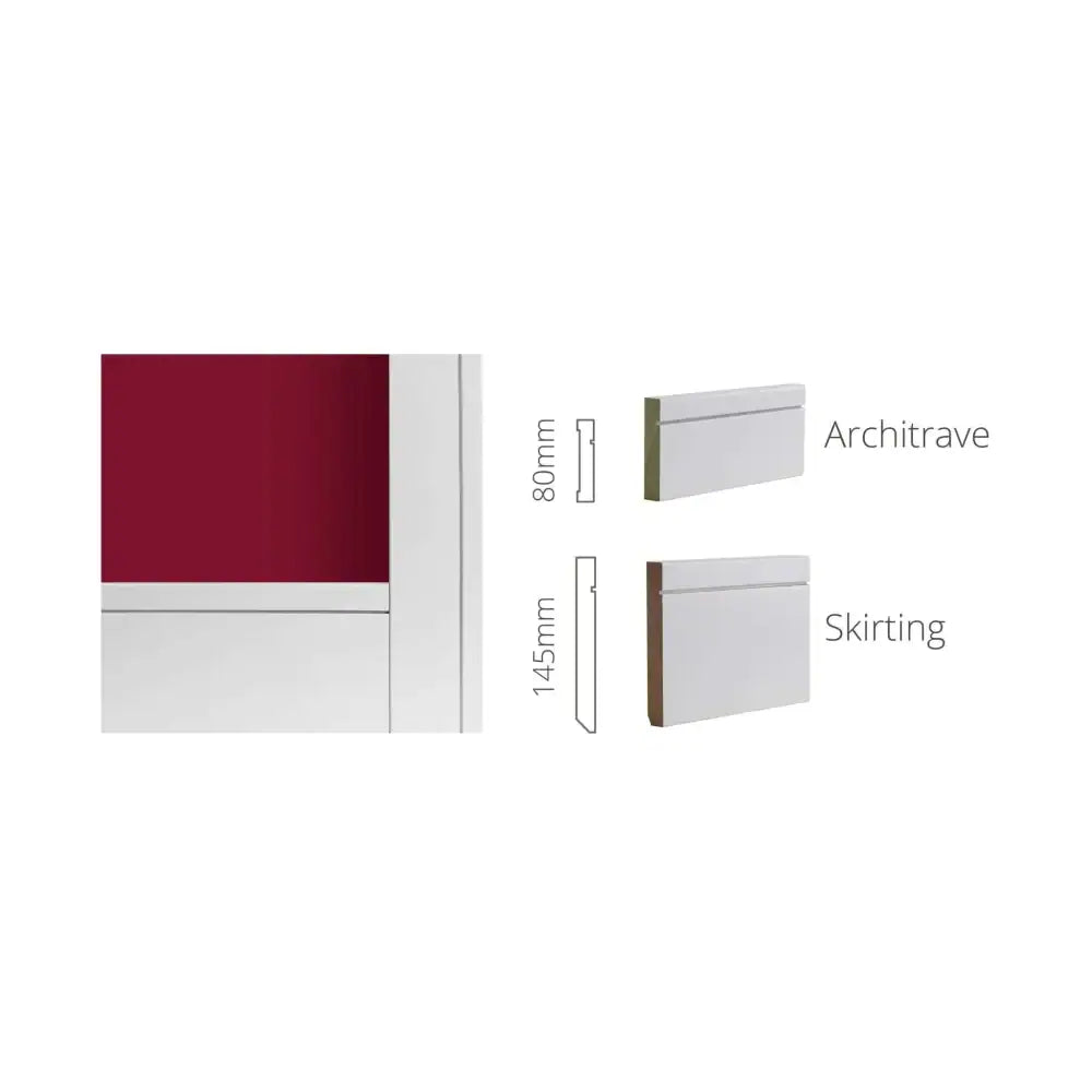 White Primed Shaker Skirting & Architrave