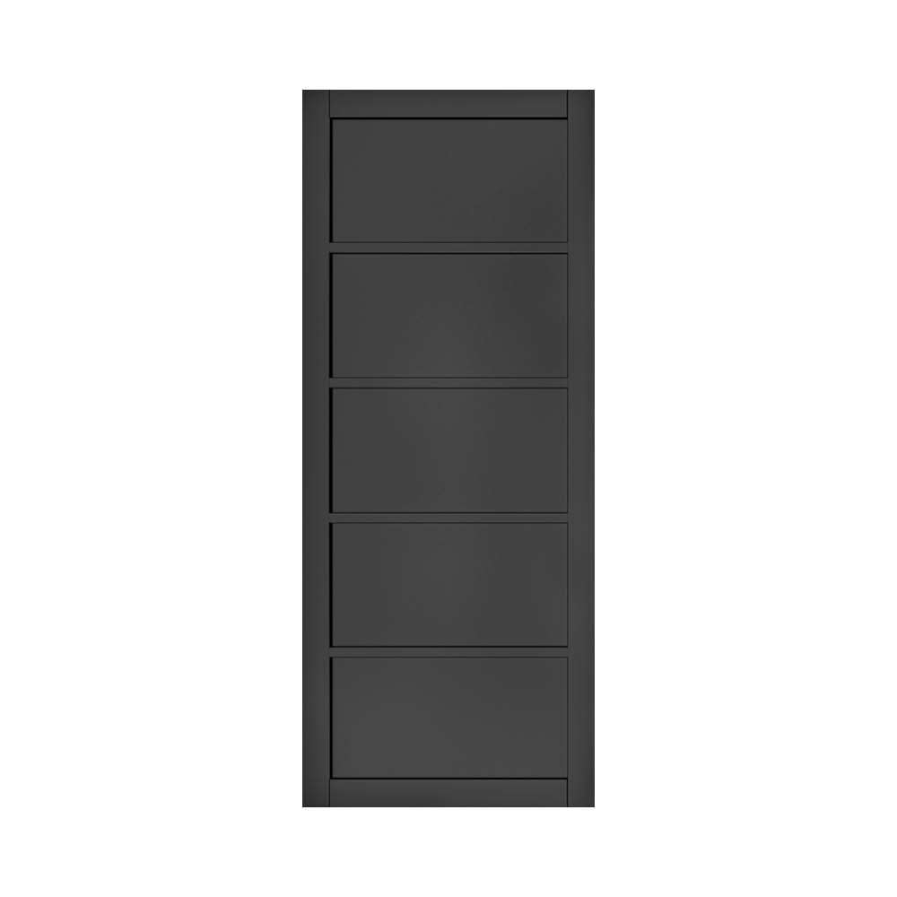Deanta Shoreditch Prefinished Black Industrial Internal Door
