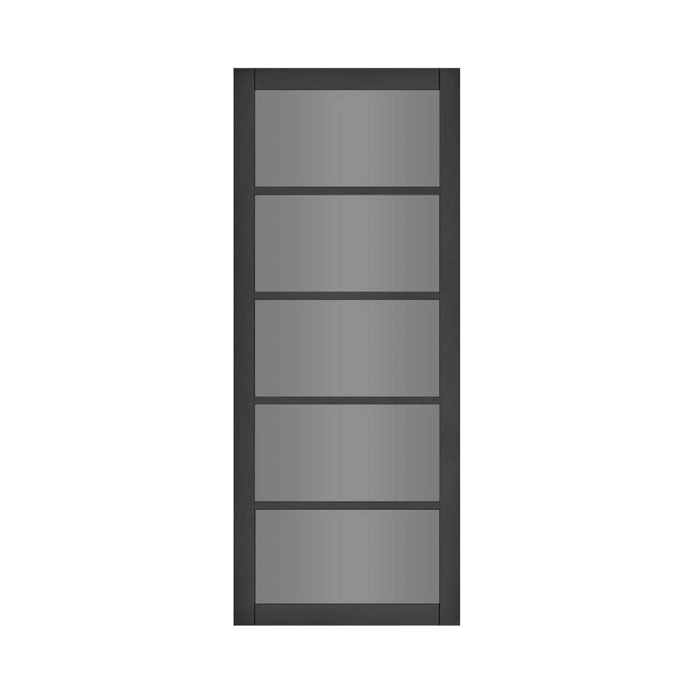 Deanta Shoreditch Prefinished Black Industrial Internal Door with Tinted Glass