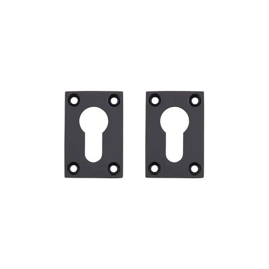 Slim Escutcheon – Pair Matt Black Finish