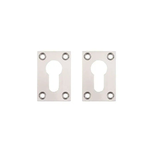 Slim Escutcheon – Pair Satin Nickel Finish