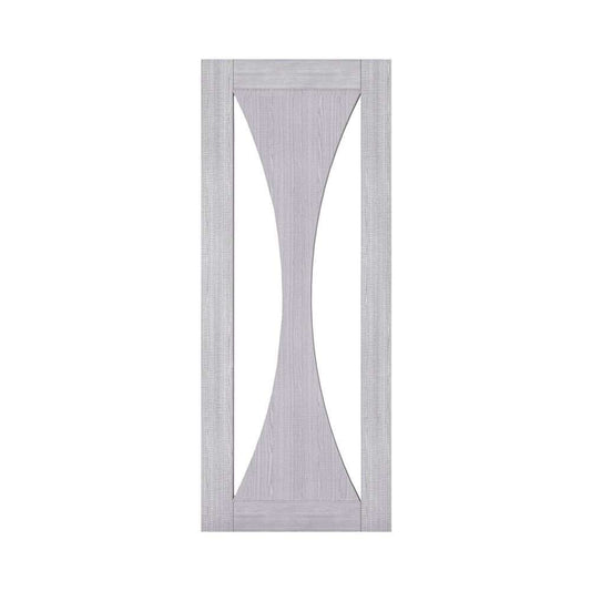 Deanta Sorrento Prefinished Light Ash Grey Internal Door with Glass