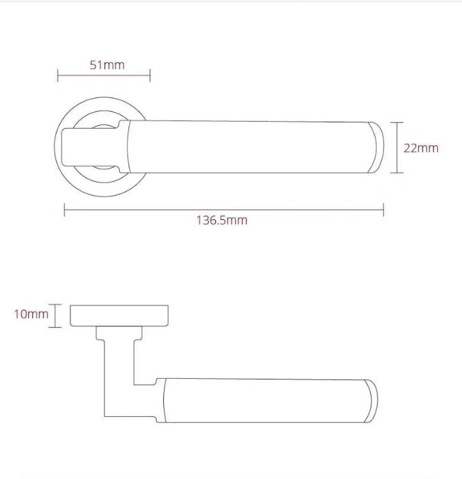 Delphi Satin Nickel Door Handle
