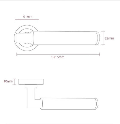 Delphi Satin Nickel Door Handle