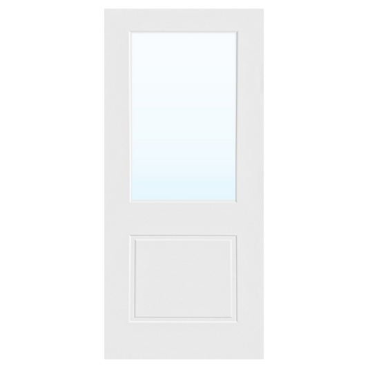 Laminate – 1 Panel 1 Light Glazed - PM-Mendes White Prefinished