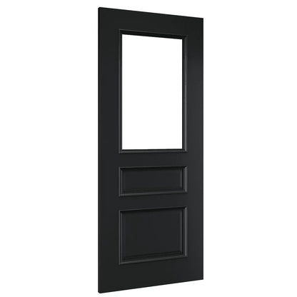 Deanta Windsor Prefinished Black Internal Door with Glass