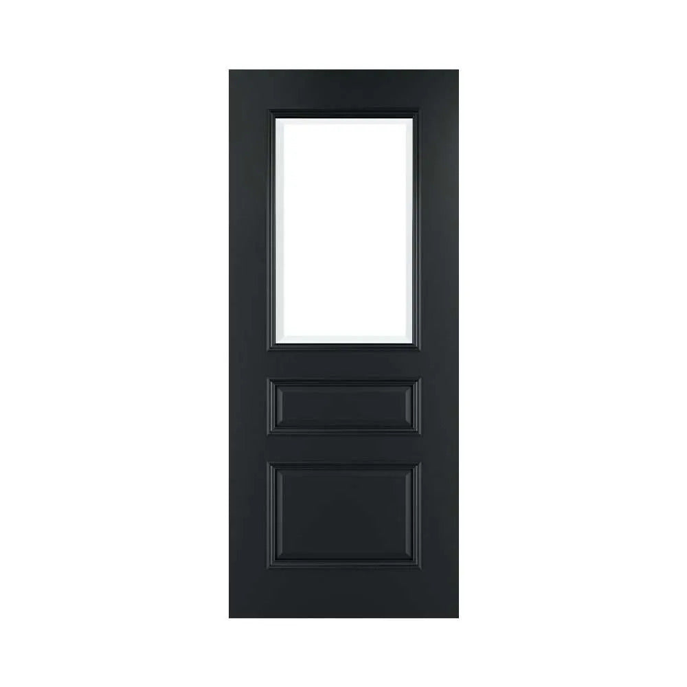 Deanta Windsor Prefinished Black Internal Door with Glass
