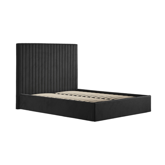 Berlin Tall Ottoman Bed Black LPD HOME