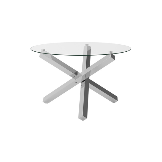 Capri Dining Table Silver LPD HOME