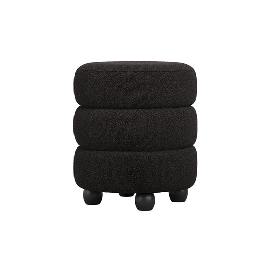 Emi Pouffe Black LPD HOME