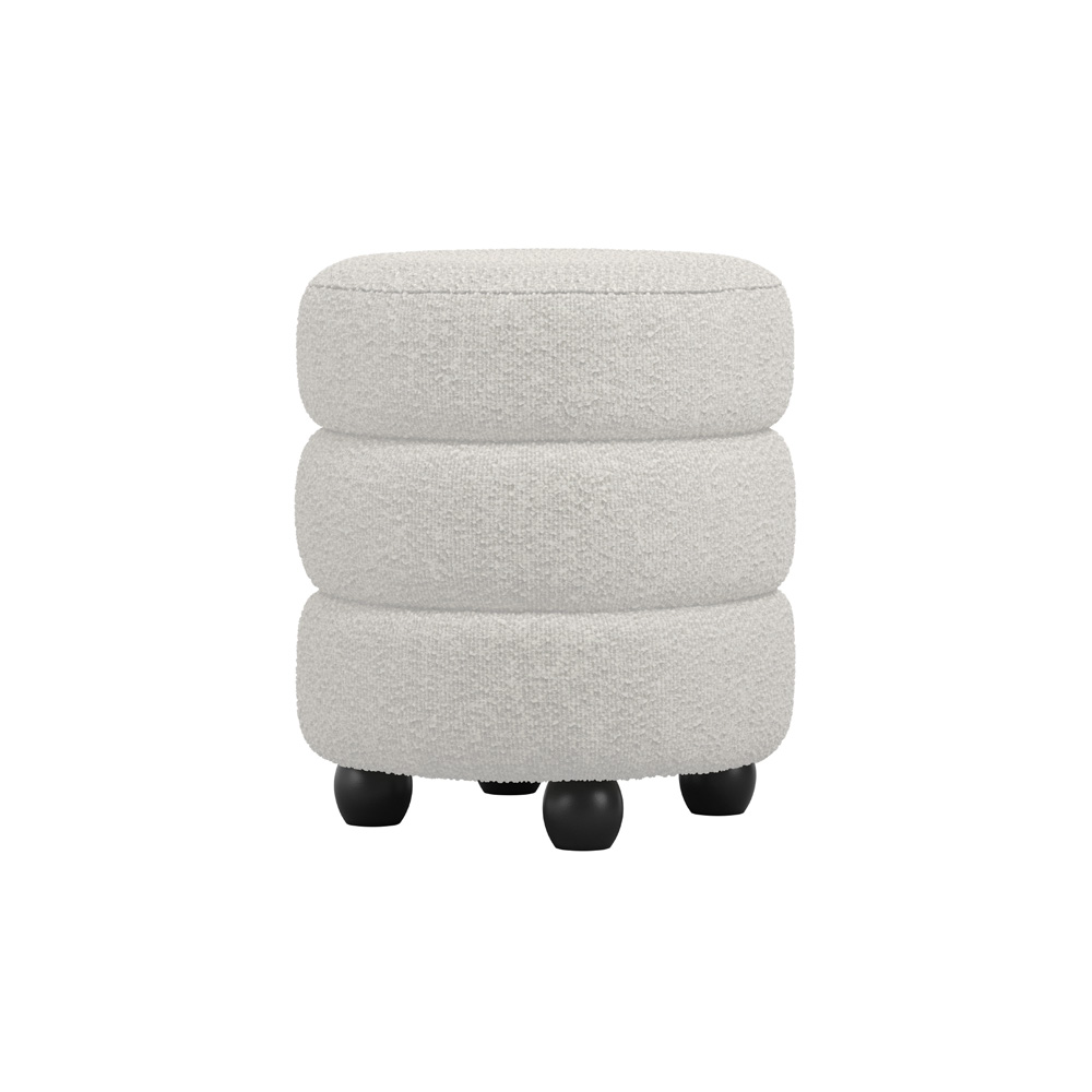 Emi Pouffe Ivory LPD HOME